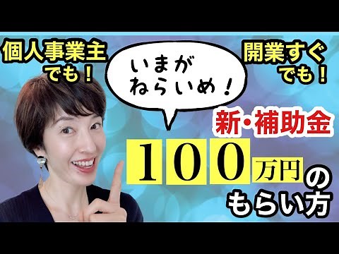 【目指せ100万円！】2021年個人事業主ももらえる補助金 新年度5月締め切り！新補助金100万円小規模事業者持続化補助金＜低感染リスク型ビジネス枠＞by 女性税理士
