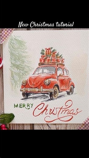 New Christmas card tutorial on my Channel