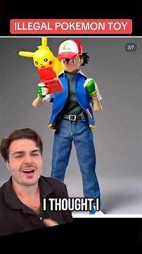 New bootleg pokemon ash action figure 1/12th scale 6” joy man toys