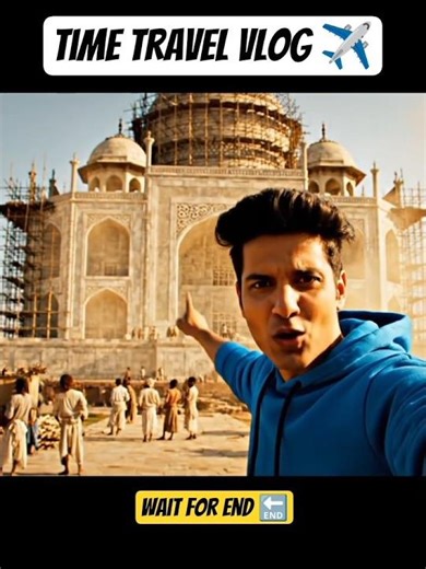 Future Se Aaya Aur Taj Mahal Bannte Dekh Liya 😱 | Real Footage #shorts #shortfeed #fyp #vlog