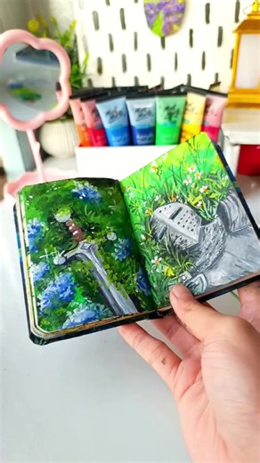 ‼️দুইটা পেইন্টিং একসাথে অনেক সুন্দর লাগচিলো 🥹 #fyp #art #tutorial #viralvideo #foryoupage