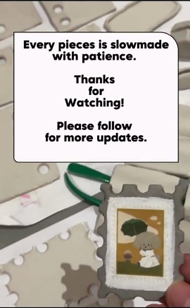 Handmade Air Dry Clay Charms | Minimalist Grey Tags, Bookmarks, Journal Decorations | Cat, Heart, Square - Etsy