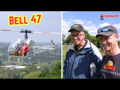 SUPER SCALE RC ! Bell 47 turbine powered Helicopter