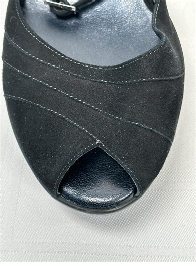 Cole Haan Vintage Suede Peep Toe Wedges, Ankle Strap Heels (size 9/40) - Etsy