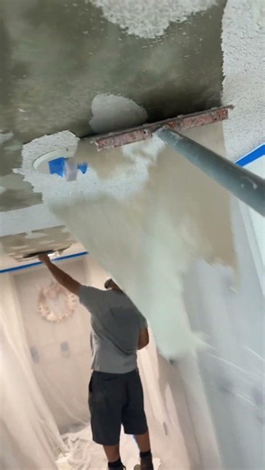 I Wish All Popcorn Ceilings Came Off Like This #drywall #bluecollar #condo #tradesmen