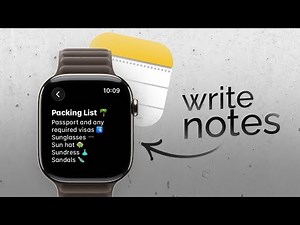 How to Write Notes on Apple Watch (tutorial)