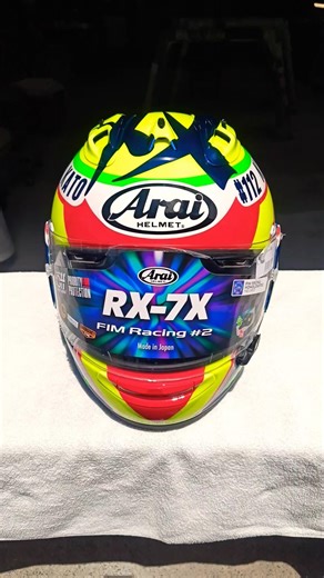 Helmet for the Suzuka 8 Hours Endurance Race #factorykondo #custompaint #helmetpainting #Suzuka8H...