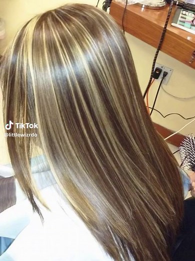Chunky Blonde Highlights for Brown Hair Styles