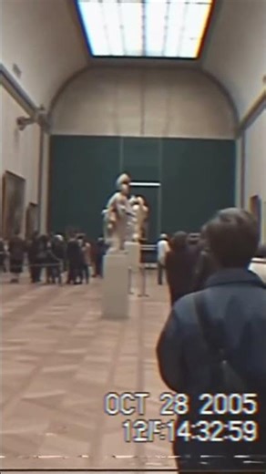 Early 2000s Mona Lisa VHS recording 🎞️📼🖼️ #vhs #monalisa #nostalgia #shorts