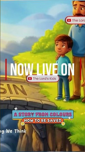 A story from colours for children | How to be saved. #wordlessbook #salvation #childrencartoon