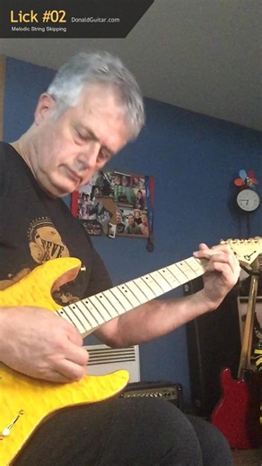 Lick #02 — String Skipping Melody #stringskipping #MelodicGuitar Follow for more guitar clips: licks, solos, covers & original instrumentals #guitar #guitarlick #guitarsolo #stringskipping #leadguitar #rockguitar #hardrock #shredguitar #melodicguitar #riff #guitarplayer #guitarist | Donald Loignon - guitarist