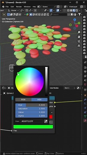 Multiple Colors with One Material in Blender | Object Info Node #blender #shader #tutorial