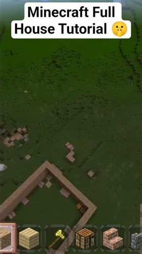 Minecraft Full House Tutorial 🤫#minecraft #minecrafthouse #minecraftmemes