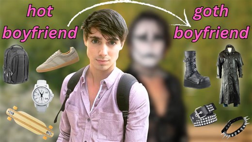 I turned my normie boyfriend into my goth fantasy | Transformed