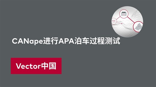 【官方自制】CANape进行APA泊车过程测试