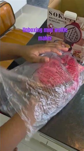 unboxing mini waffles maker #food #waffles #wafflesmaker.
