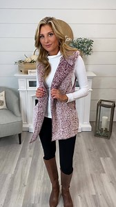 2.8K views · 41 reactions | Fall Fave Sherpa Vest, Burgundy. These...