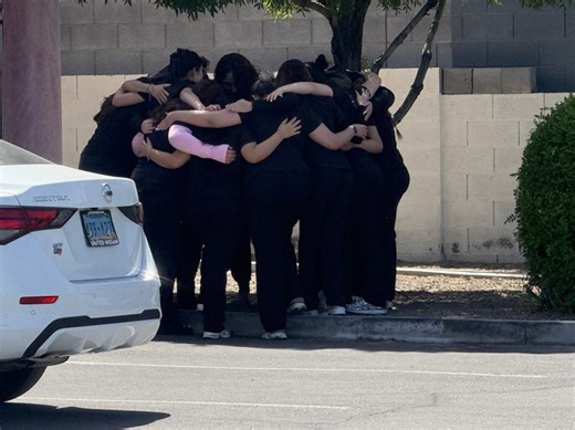 Las Vegas staff remember woman found dead outside business