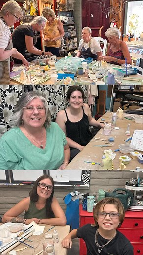 Happy times at Our Place Boutique making sprites! #spriteclass #myspritelife #ceramicclass #sprites #lakehavasucityaz #ourplaceboutique | Our Place