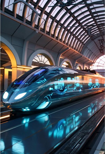 Futuristic AI Train: A Journey to Tomorrow
