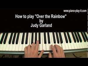Over the Rainbow Piano Tutorial Judy Garland