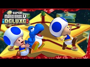 New Super Mario Bros. U Deluxe ᴴᴰ | World 9 (All Star Coins) Solo Blue Toad