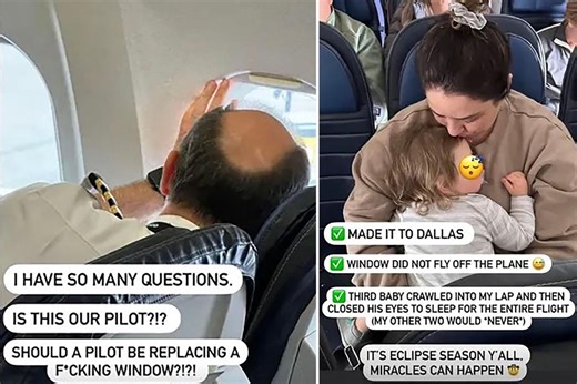 United pilot seemingly caught repairing plane window before takeoff in alarming video