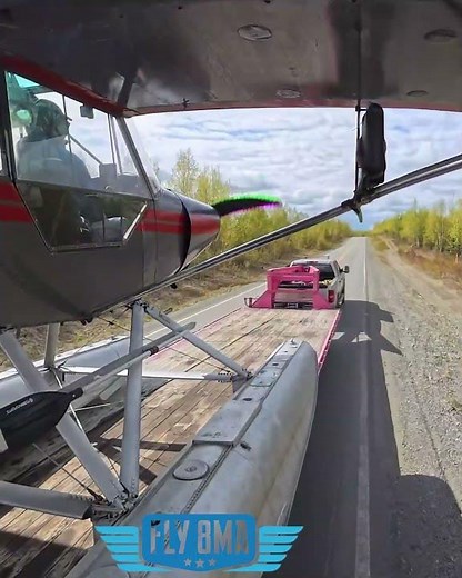 Float Plane Launch from Trailer