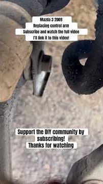Replacing front control arm Mazda 3 2009 #diymechanic #automobile #mazda3