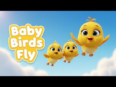 Baby Birds Learn to Fly 🐦 | Cute Flying Story for Kids | Fun Learning Cartoon