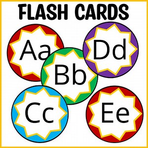 Printable Word Wall Letters, Bulletin Board Letters, Alphabet Flash Cards