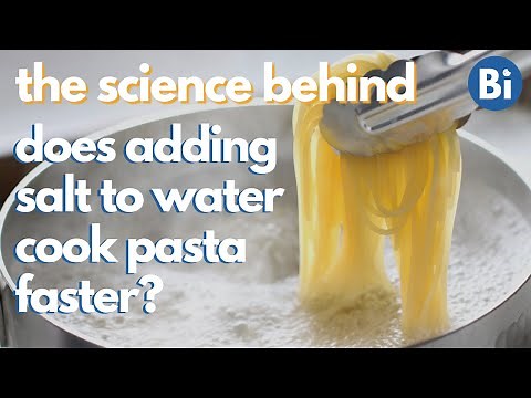 Does adding salt to water cook pasta faster? [Boiling Point Elevation & Colligative Properties]