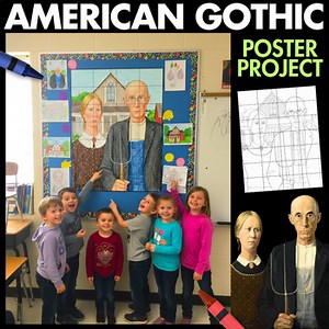 American Gothic Grant Wood Collaborative Poster Activity Art History Regionalism