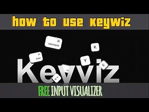 Keyviz guide in 2 mins - free input visualizer - keyboard visualizer - hotkey visualizer