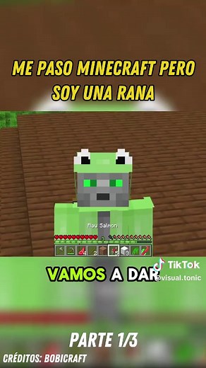 Minecraft con un toque de rana