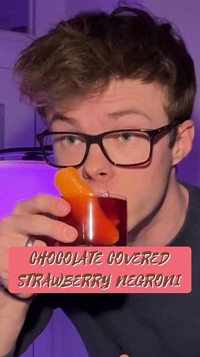 Chocolate Covered Strawberry Negroni Recipe