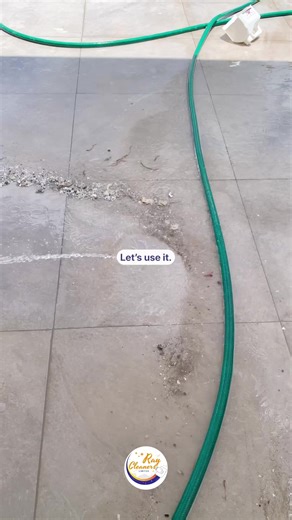 Our client was very particular on the kinds of detergents and acids we use on her floor. So we have this special solution which is tough on stains and mild on expensive tiles. Talk to us today 0719368489