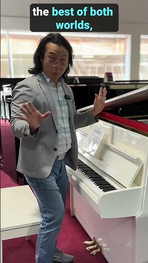 🎹 Hidden Gem: Yamaha M1A Upright with a Grand Piano Lid! ✨🎶