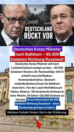 NATO verlegt deutsches Korps Richtung Russland — 60.000 Soldaten bereit! #deutschland