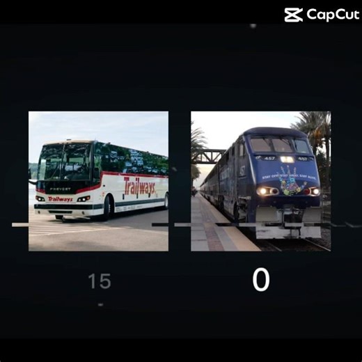 trailways bus vs Amtrak 457 edit #amtrak #trailways