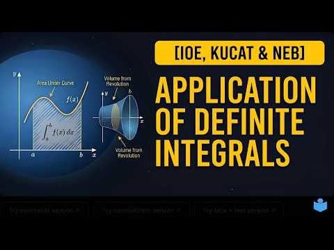 IOE Entrance Preparations | Application Of Definite Integral | Math | NEB | Veedhyapeeth Nepal
