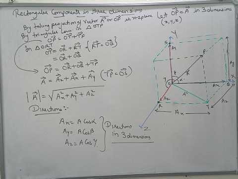 11TH PHYSICS/ RECTANGULAR COMPONENTS IN 3 DIMENSIONS