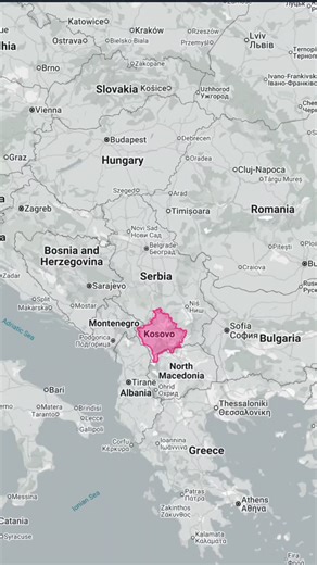 True size of Kosovo
