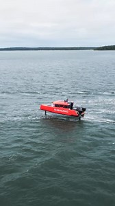 Ferragamo at sea. Navier boat in Ferragamo red glides across the Hamptons horizon #FerragamoInTheHamptons | FERRAGAMO