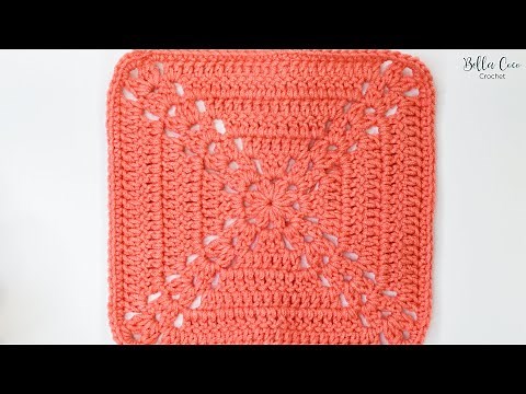 How to Crochet the Farmhouse Granny Square, Easy Tutorial