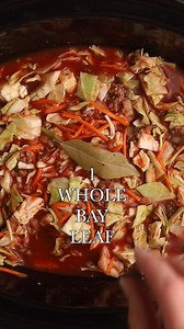 🍂 Cozy crockpot dinner alert! All the flavors of a classic cabbage roll—in a hearty soup you can set and forget. Everyone loves this easy crock pot recipe and it’s perfect for an easy Fall meal. 👇 Comment RECIPE and I’ll send it to you! Crockpot Cabbage Roll Soup (Ingredients): • 1 lb extra-lean ground beef, browned & drained • ½ yellow onion, chopped • 1 Tbsp minced garlic • 5 cups chopped green cabbage (about ½ medium head) • 32 oz low-sodium beef broth • 2 cans tomato sauce (14.5 oz each) •