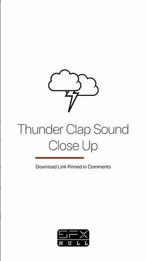 Thunder Clap Sound Close Up ⛈️⚡/ Thunder Sound Effect / Lightning Sound #sfx