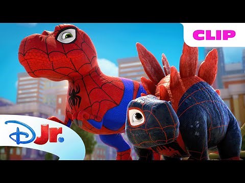 Electro Works with Team Spidey! 🦖⚡️ | Marvel's Spidey and his Amazing Friends | ‪@disneyjr‬
