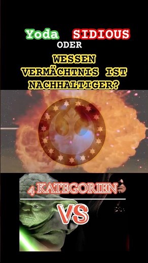 Yoda or Sidious, whose legacy is greater? #starwarsgerman #starwarsshorts #yoda #sidious