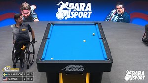 Amazing runout by Henrik Larsson! Watch the Parasport exhibition live now on Pro Billiard TV! | Predator Pro Billiard Series